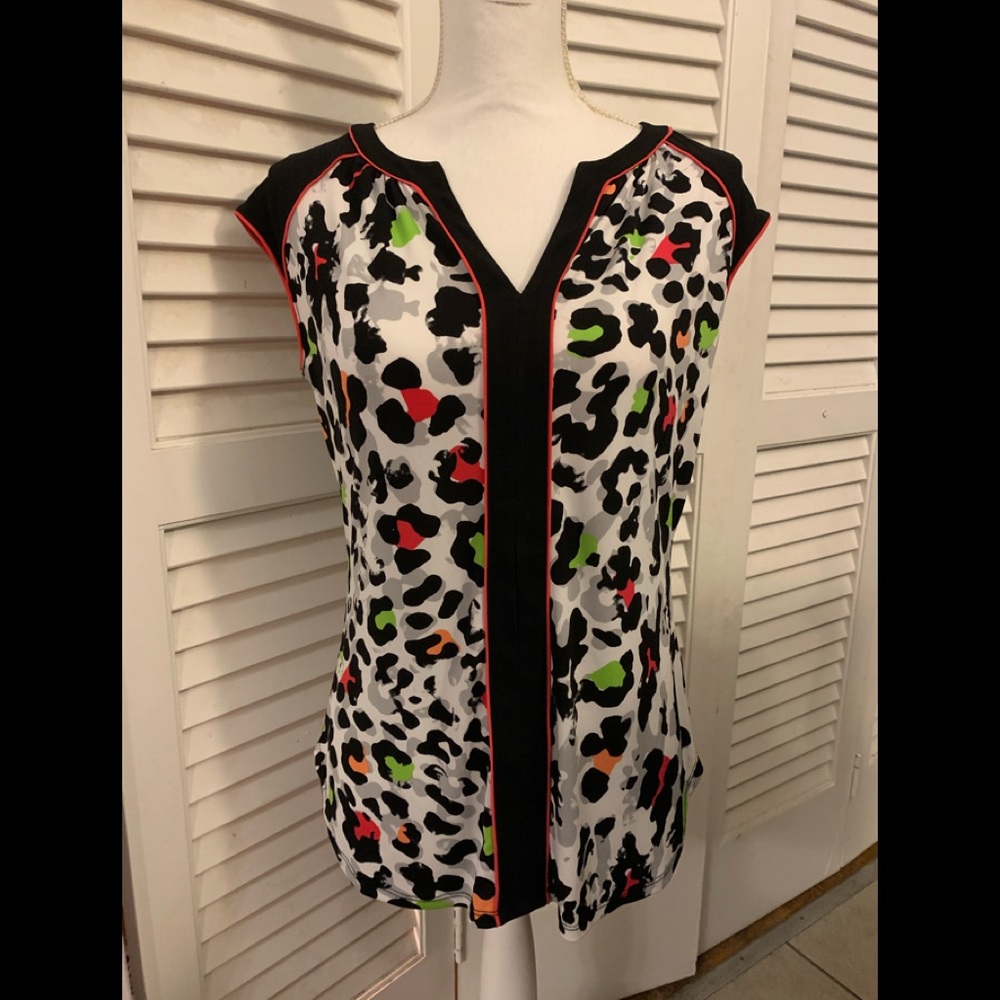 Women’s  Multi-Colored Leopard Top